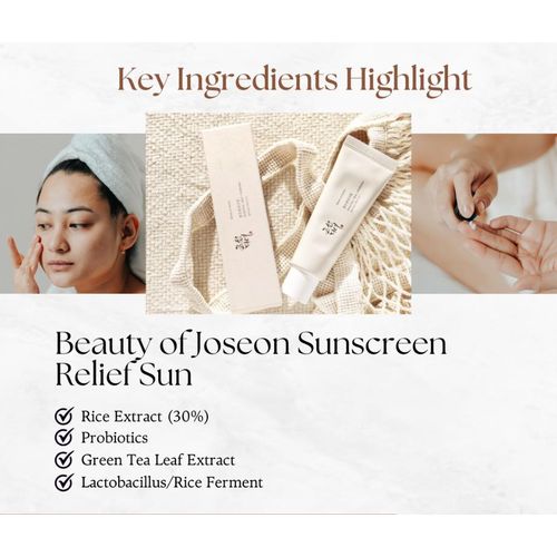 Beauty of Joseon Relief Sun Rice + Probiotics SPF50+ PA++++