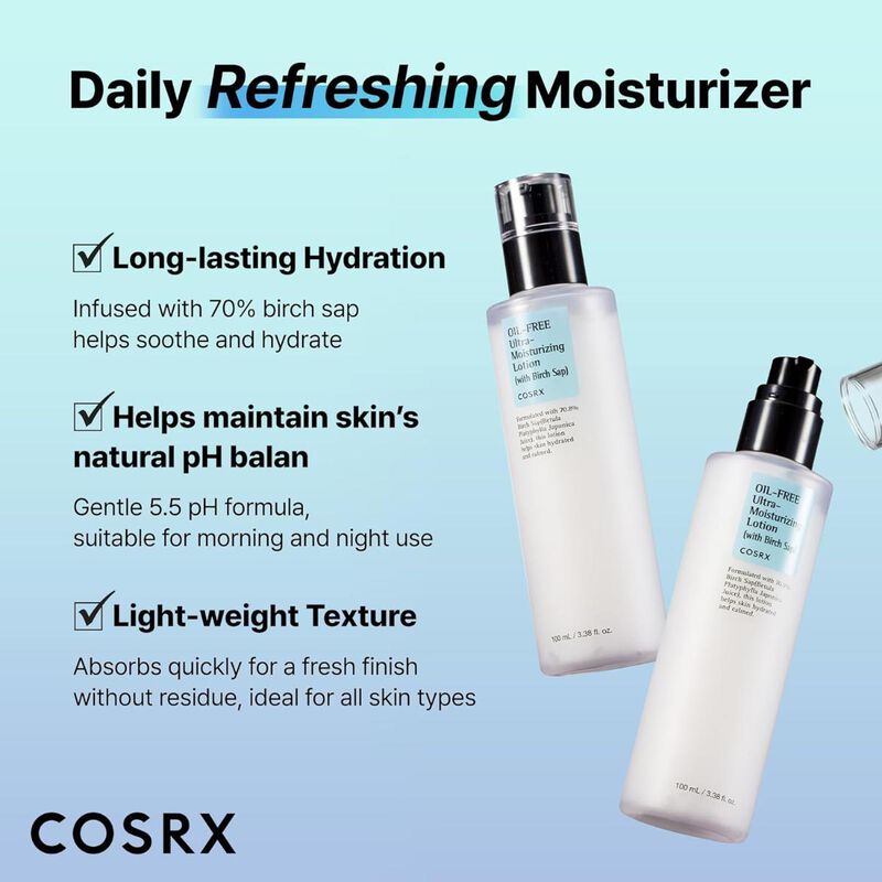 COSRX - OIL-FREE ULTRA-MOISTURIZING LOTION 100ml