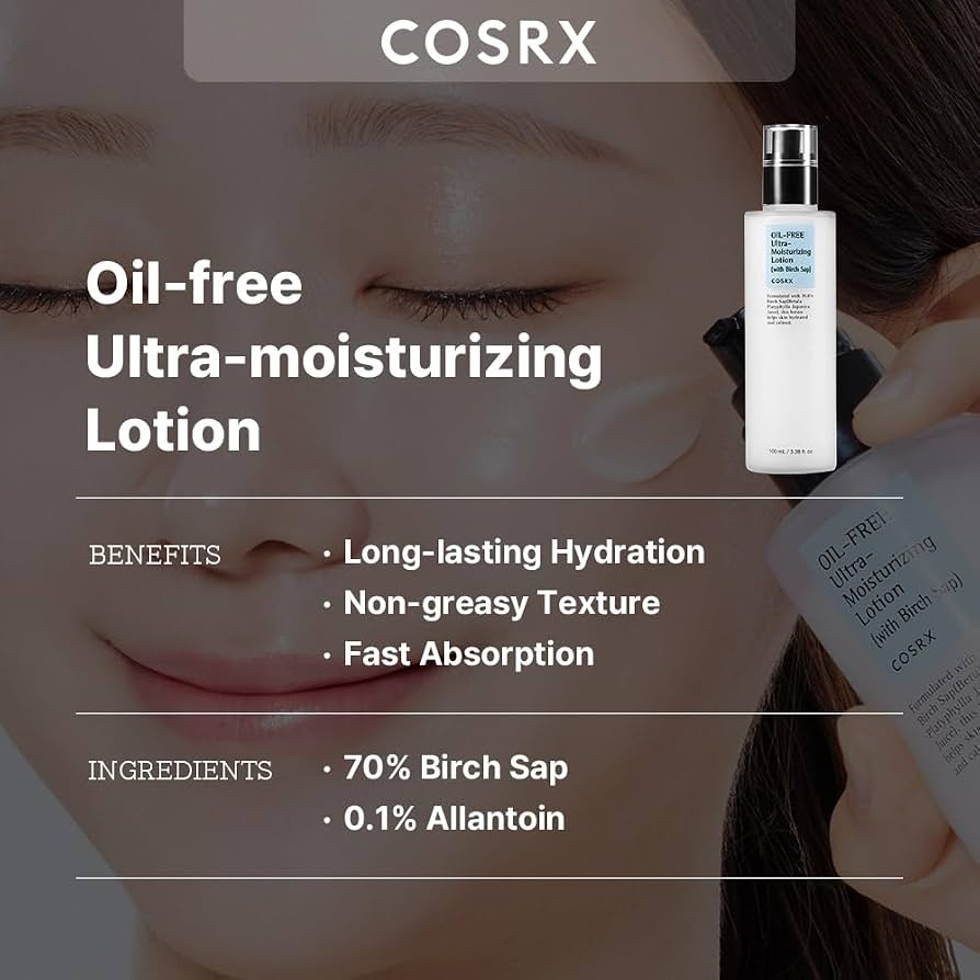 COSRX - OIL-FREE ULTRA-MOISTURIZING LOTION 100ml
