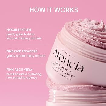 Arencia Fresh Rosehip Rice Mochi Cleanser 120g