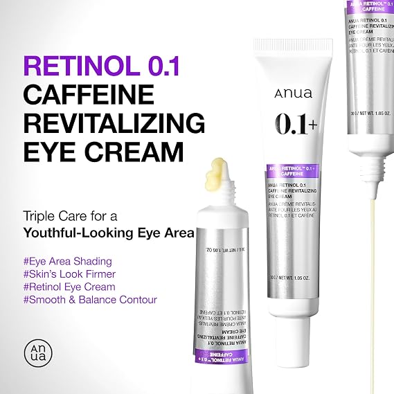 Anua Retinol 0.1 Caffeine Revitalizing Eye Cream 30ml