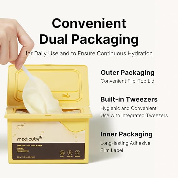 Deep Vita C Daily Quick Mask (30 Sheets) - MEDICUBE