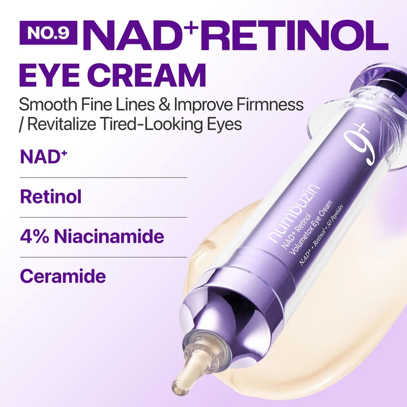 Numbuzin No.9 NAD+ Retinol Volumetox Eye cream 10ml