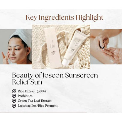 Beauty of Joseon Relief Sun Rice + Probiotics SPF50+ PA++++