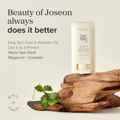 Beauty of Joseon Matte Sun Stick Mugwort + Camellia 18g