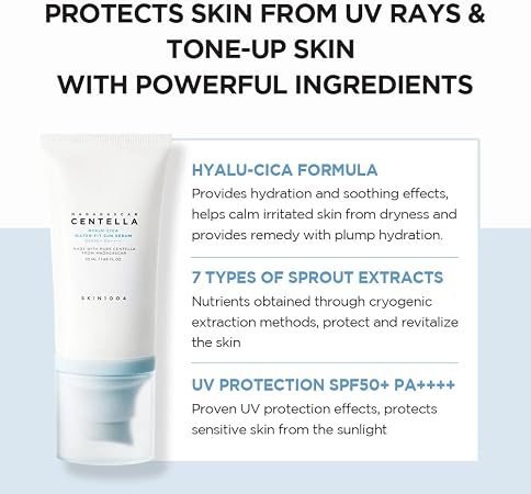 Skin1004 Madagascar Centella Hyalu-Cica Water-Fit Sun Serum (50ml x 2) Twin Pack
