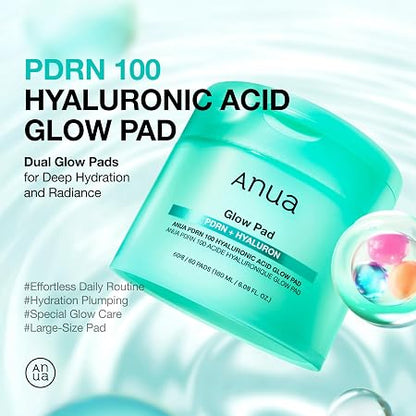 Anua PDRN 100 Hyaluronic Acid Glow Pad – 60 Pads