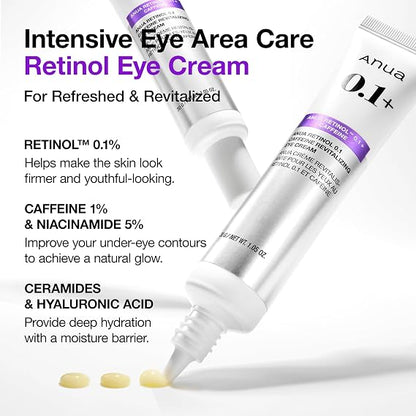 Anua Retinol 0.1 Caffeine Revitalizing Eye Cream 30ml