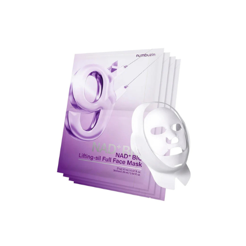 Numbuzin No. 9 NAD Bio Lifting-sil Full Face Pack Sheet 4ea Set (+Fabric Lifting Band)