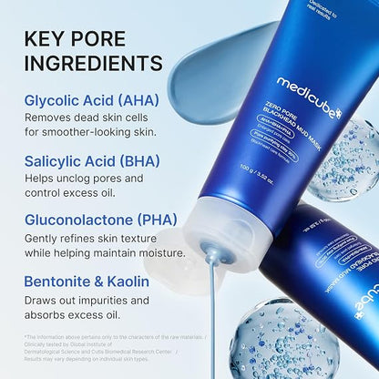 Medicube Zero Pore Blackhead MUD Mask - 100g
