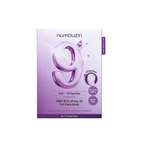 1Numbuzin No. 9 NAD Bio Lifting-sil Full Face Pack Sheet (+Fabric Lifting Band)