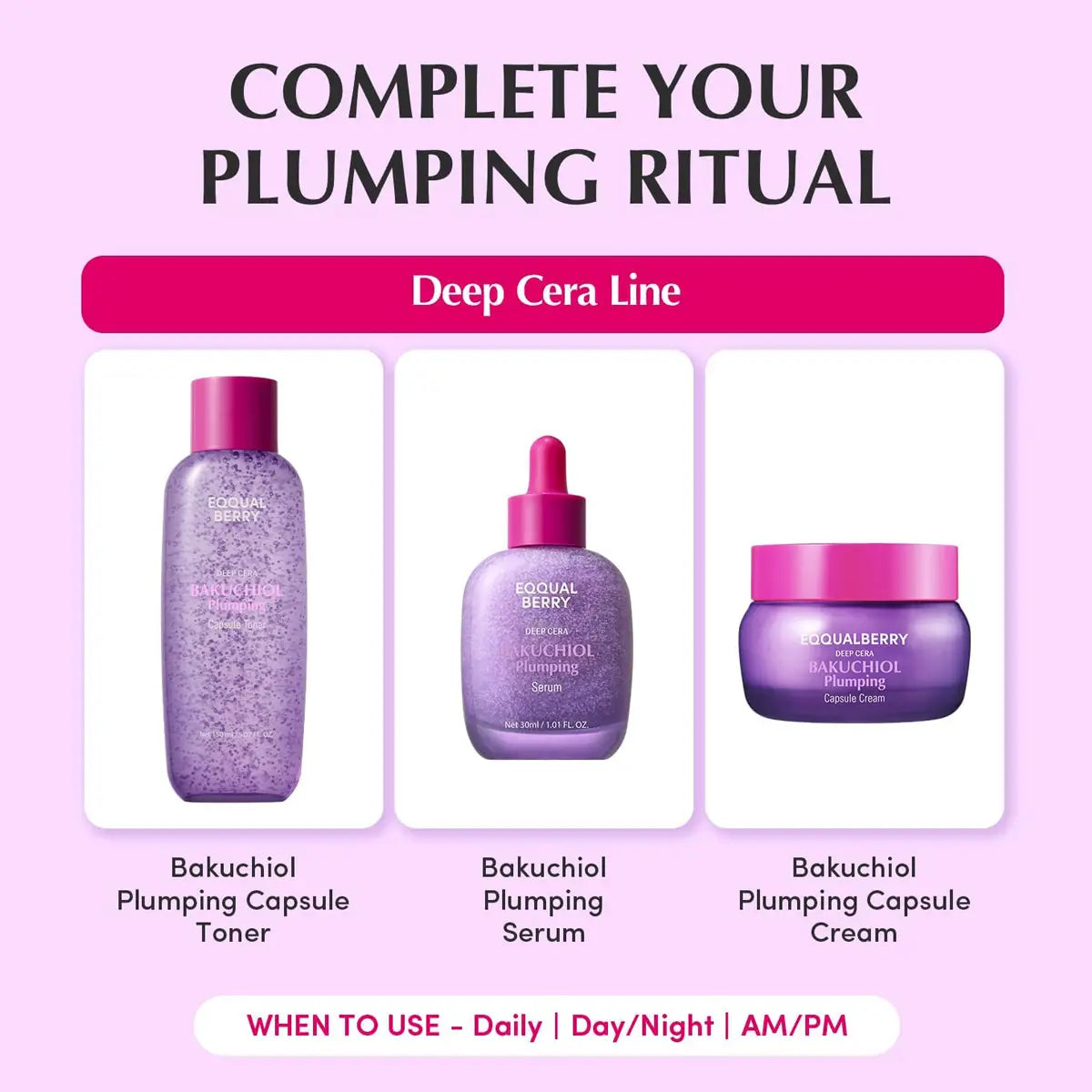 EQQUALBERRY Bakuchiol Plumping Bundle