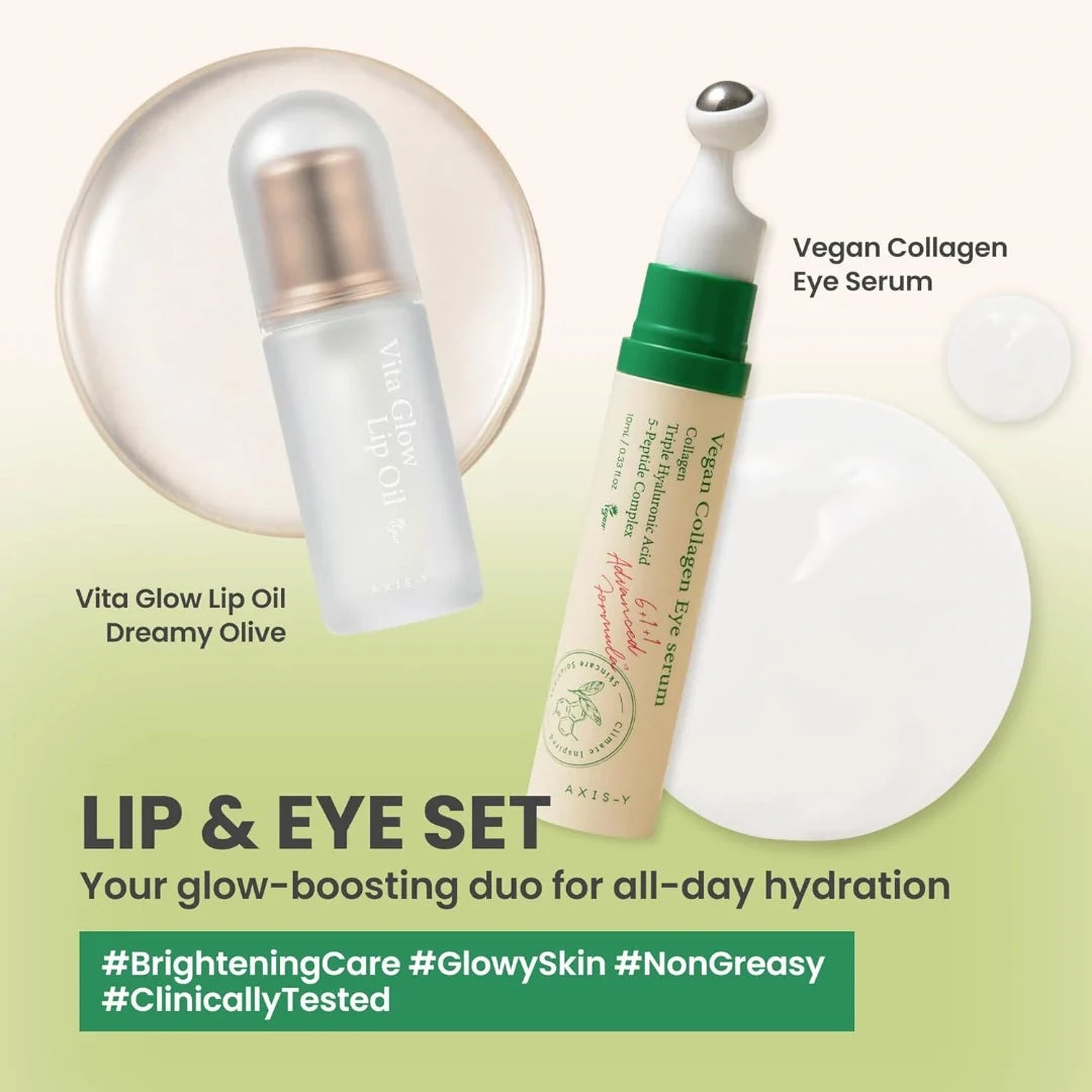 AXIS-Y Lip & Eye Vegan Collagen Set  4.5g + 10ml