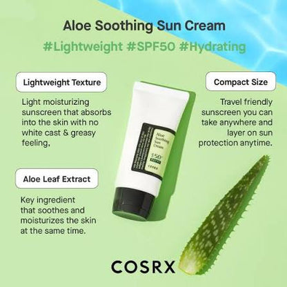 COSRX Aloe Soothing Sun Cream SPF50+/ PA+++ 50ml