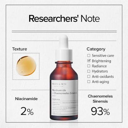 Mary&May Niacinamide+Chaenomeles Sinensis Serum 30ml