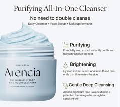 ARENCIA Fresh Blue Hyssop Rice Mochi Cleanser 120g