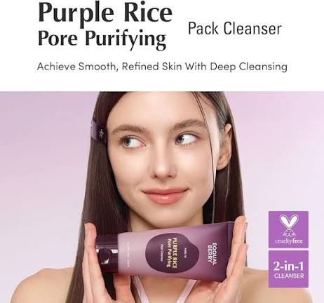 EQQUALBERRY Purple Rice Pore Purifying Pack Cleanser 130g